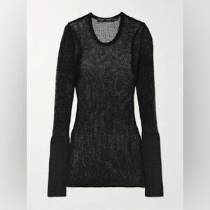 Proenza Schouler Black Long Sleeve Top